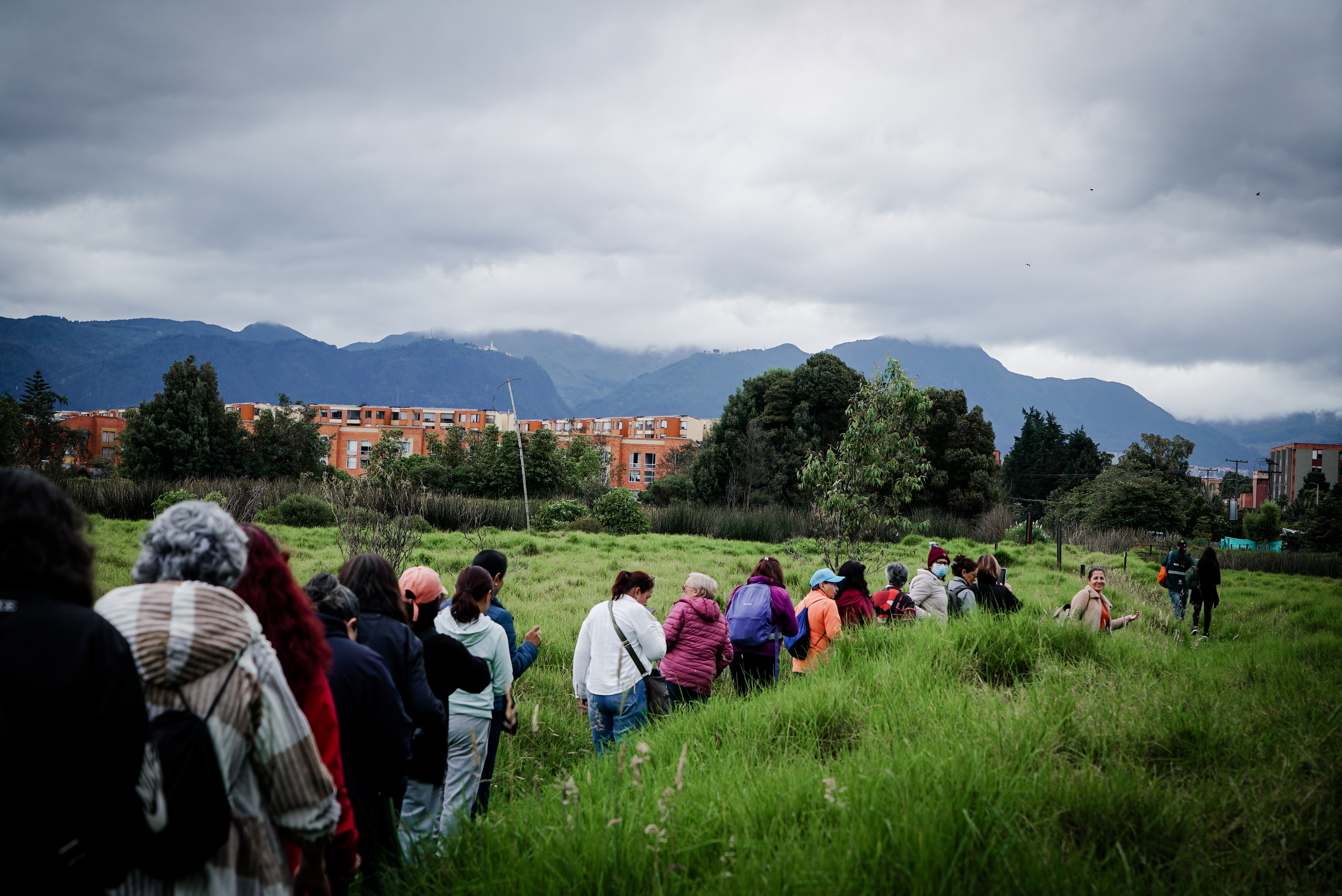 Mujeres en caminata ecológica