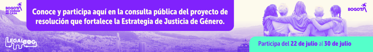 Convocatoria Consulta pública estrategia de justicia de género