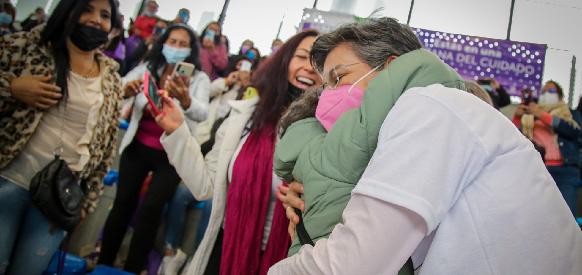 Alcaldesa mayor de Bogotá Claudia López en evento de 25N - Día internacional de la eliminación de la violencia contra las muejeres