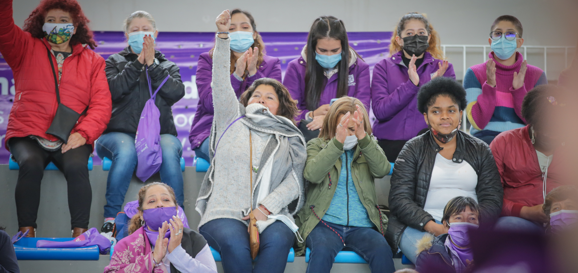 Mujeres asistentes al evento de 25N - Día internacional de la eliminación de la violencia contra las muejeres