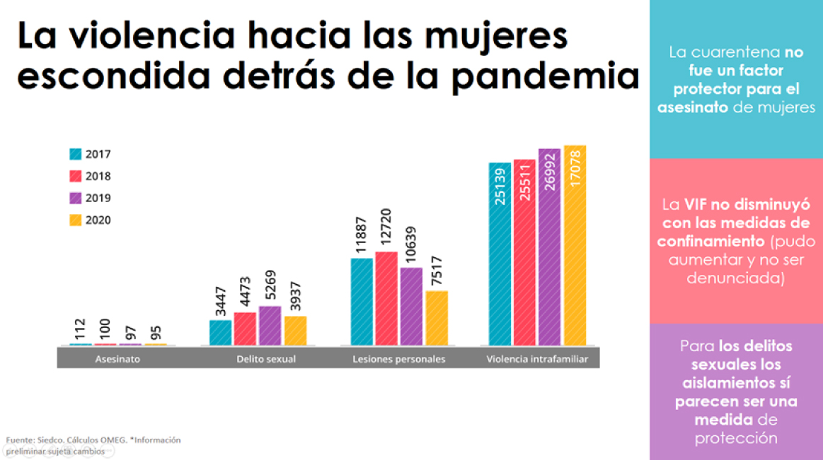 Datos de OMEG sobre violencia contra las mujeres escondida tras la pandemia