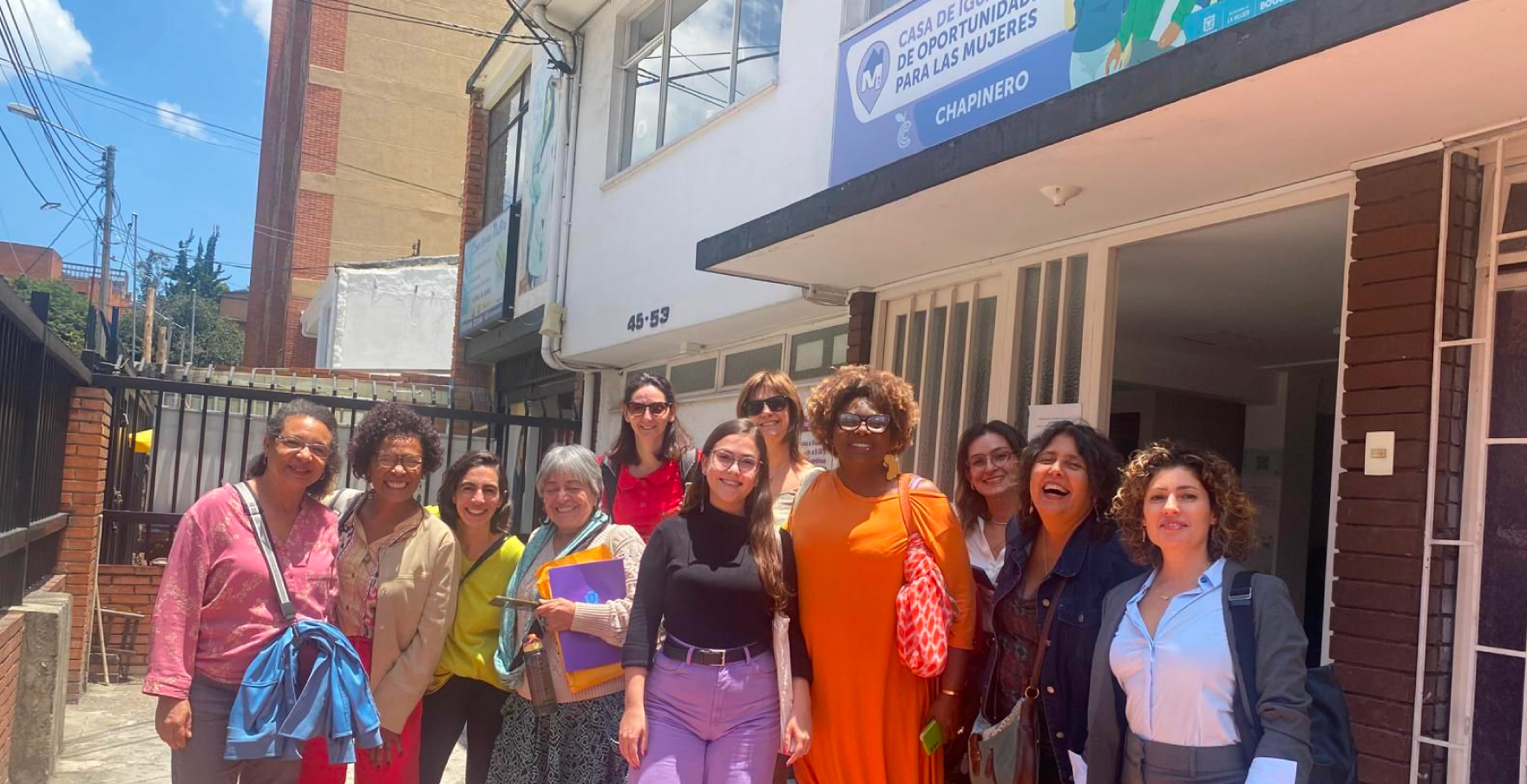 Mujeres de delegación de la Intendencia de Montevideo y de la Secretaría Especial de Políticas e Promoção da Mulher de la Perfeitura de Río de Janeiro