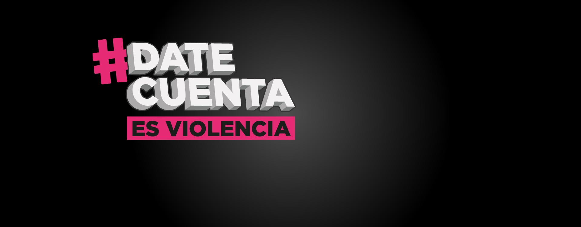 imagen de fondo negro con logo de #DateCuenta