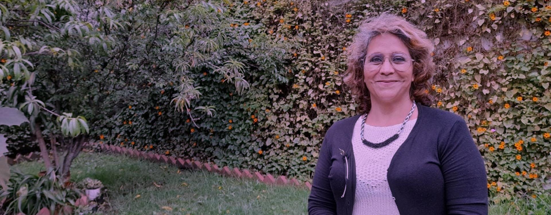 Mujer sonriente. Yulima Lombana González: líderesa de Chapinero