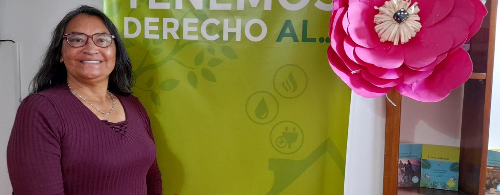 Flor Yolanda Mejía, beneficiaria de CIOM de Los Mártires