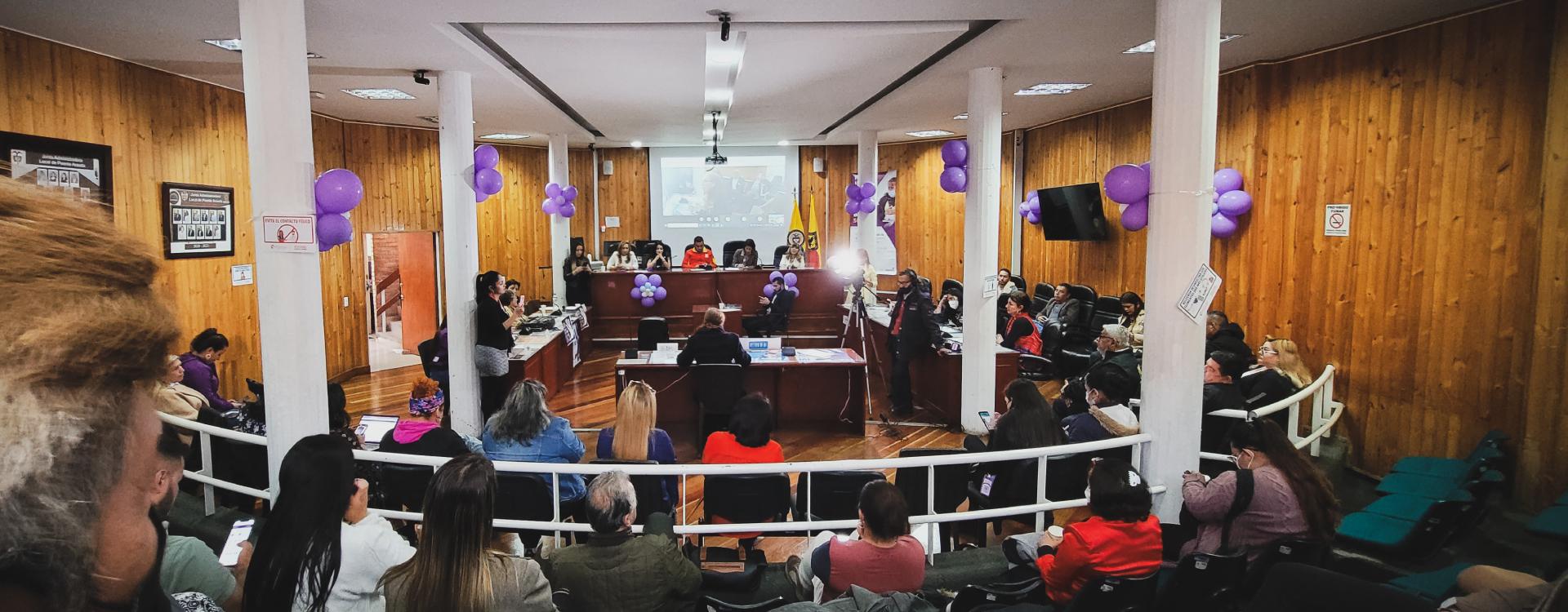 Asistentes a Bancadas de Mujeres