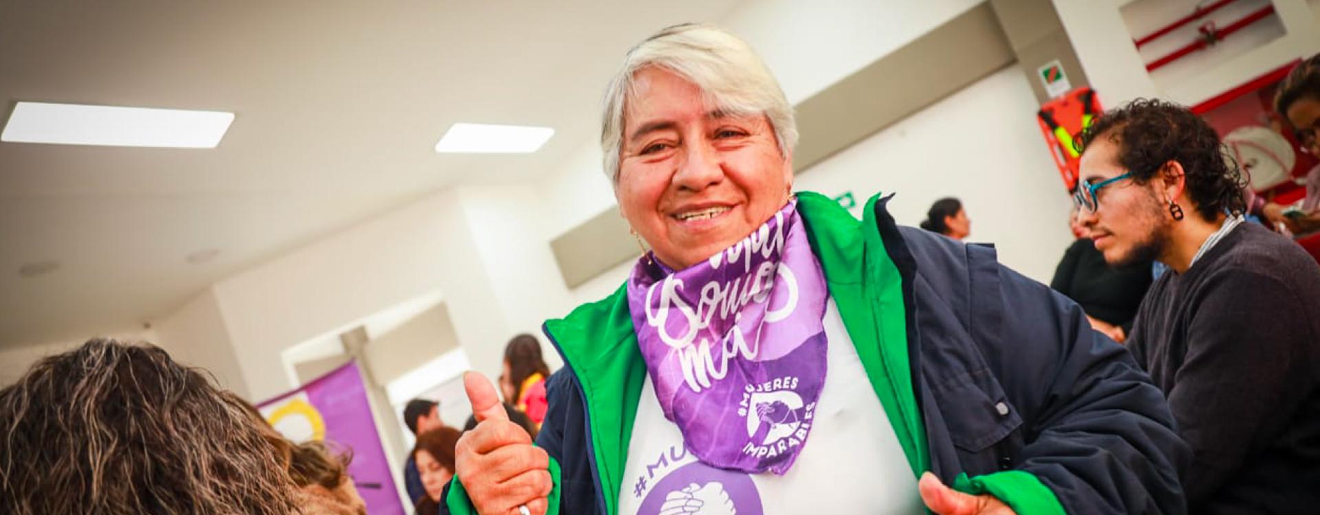 Mujer en Bogotá