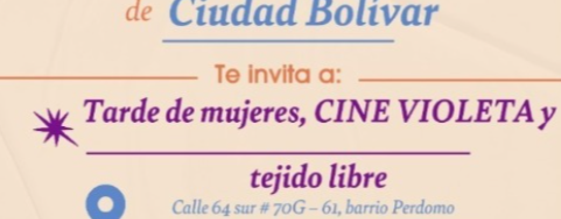 Tarde de Mujeres, Cine🍿 y tejido 🧶Libre