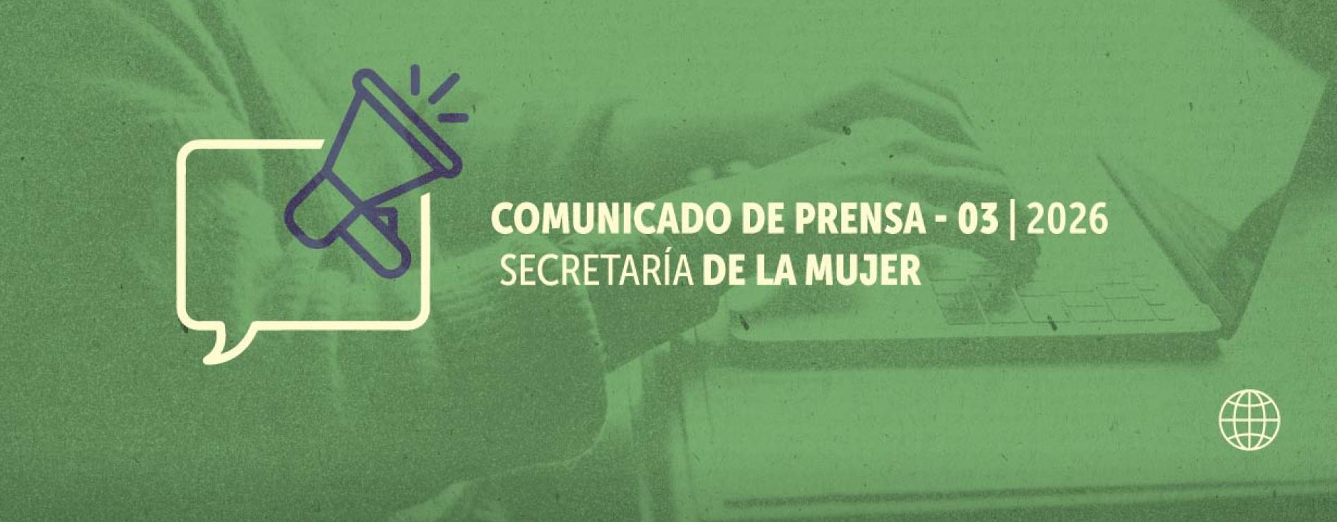 Comunicado de prensa - 03 2026 | En Bogotá la Igualdad es nuestro Sello