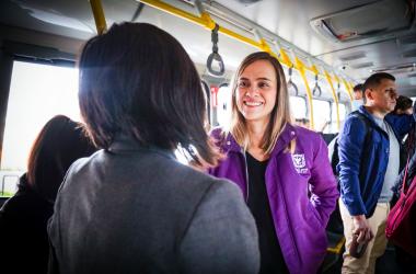 Secretaria Laura Tami en un STP