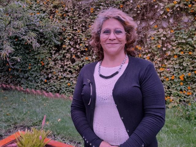 Mujer sonriente. Yulima Lombana González: líderesa de Chapinero