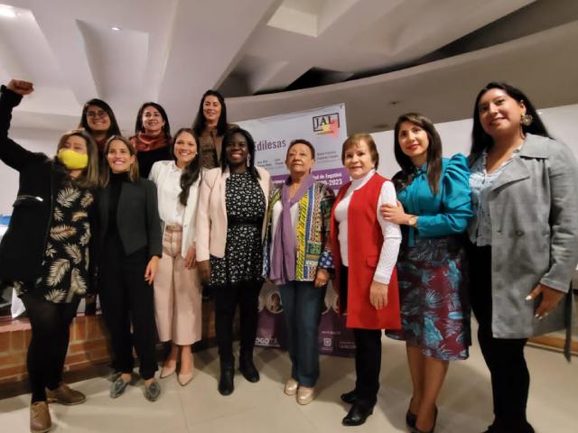 Grupo de la conformación de las Bancadas de Mujeres en las Juntas Administradoras Locales de Bogotá