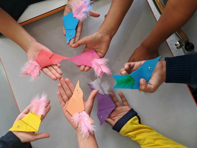Manos de niños